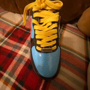 Bape Kids Sneakers in Blue and Yellow
